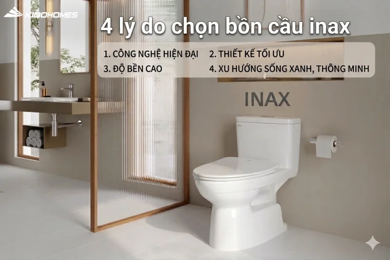 4 lý do bùng nổ xu hướng chọn bồn cầu INAX: công nghệ hiện địa, thiết kế tối ưu, độ bền cao, xu hướng xanh