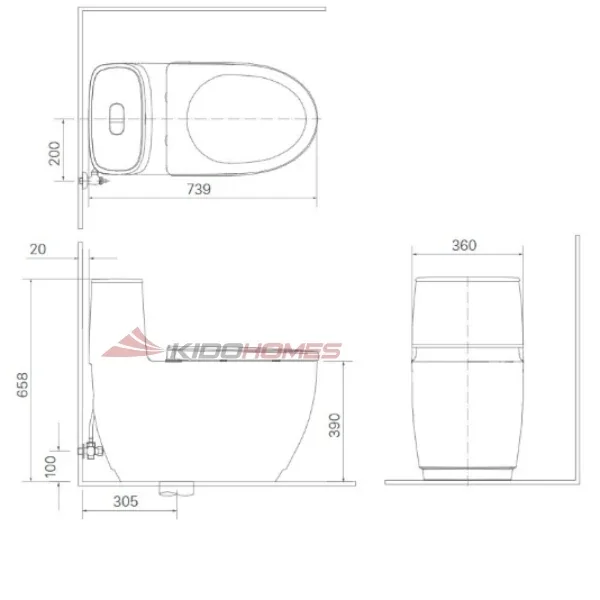 Bàn cầu thông minh Inax AC-1052/CW-KA22AVN