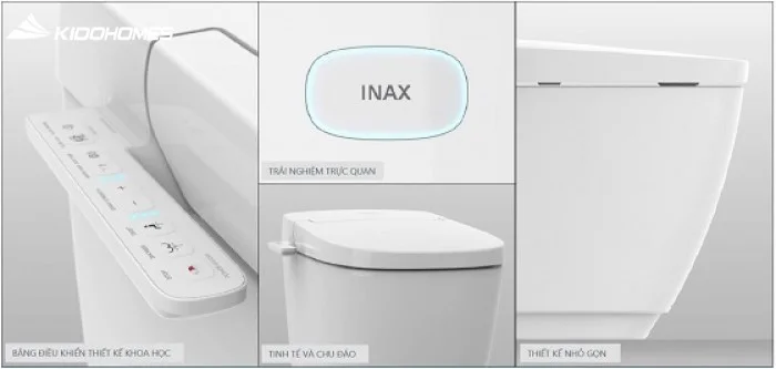 INAX AC-816VN SARAS - Bồn cầu thông minh tích hợp, all-in-one cho 2026