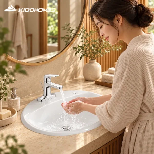 Chậu rửa INAX L-2395VEC Lavabo dương vành 3 lỗ - Xem chi tiết