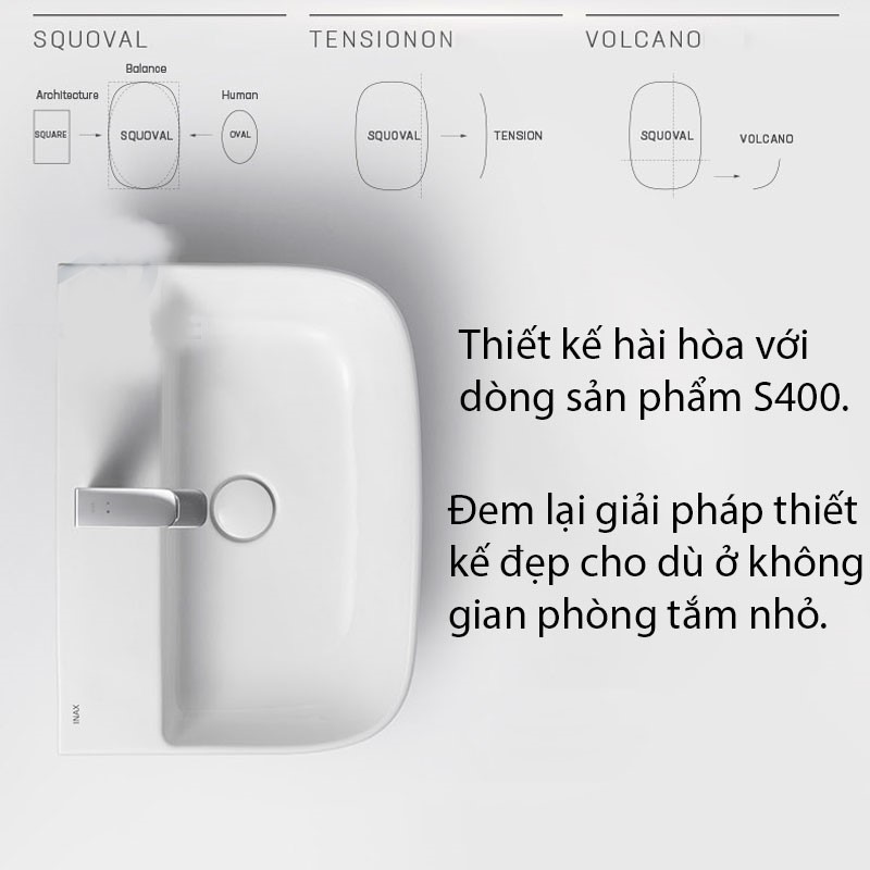 Sự kết hợp tinh tế giữa Squoval và Tension trong thiết kế INAX