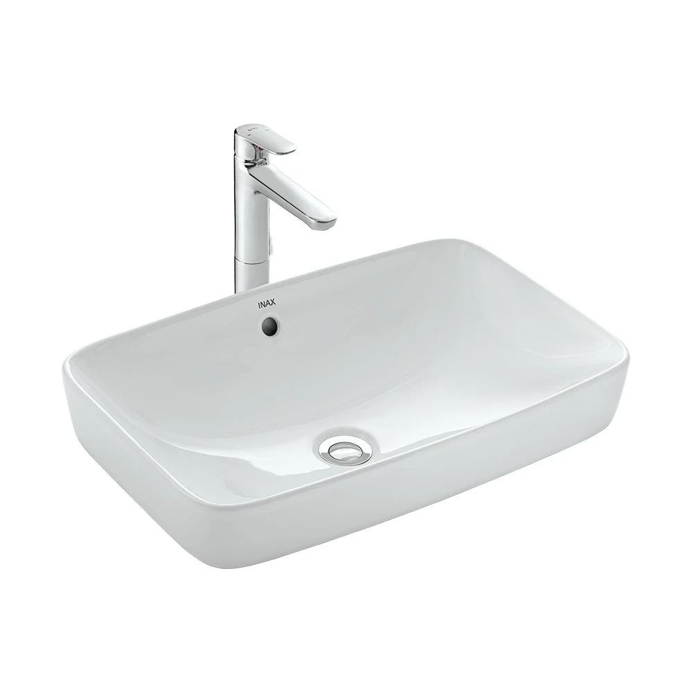 Chậu rửa mặt INAX AL-299V Đặt bàn chữ nhật Aqua Ceramic