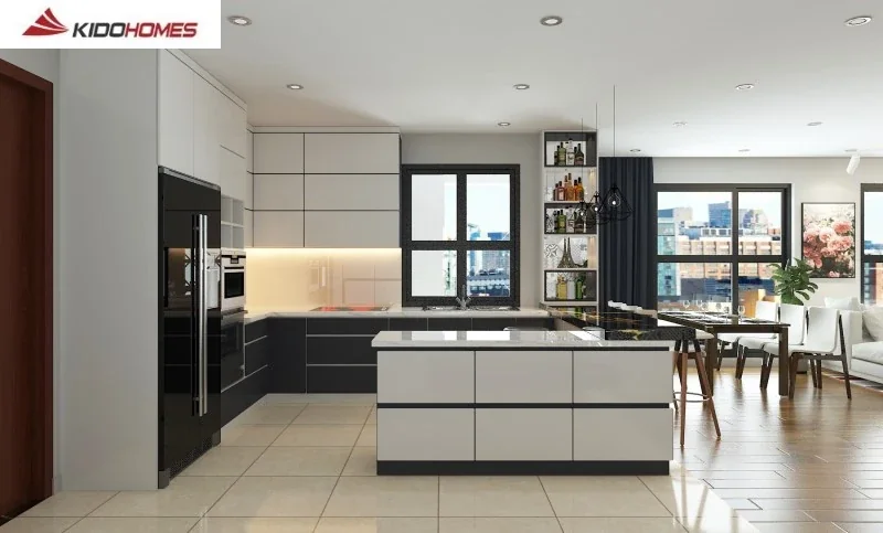 Ánh sáng tập trung trong phòng bếp Ánh sáng tập trung trong phòng bếp