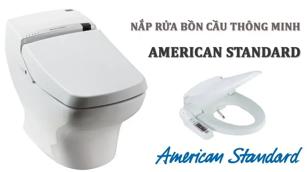 Bàn cầu với nắp rửa thông minh American Standard