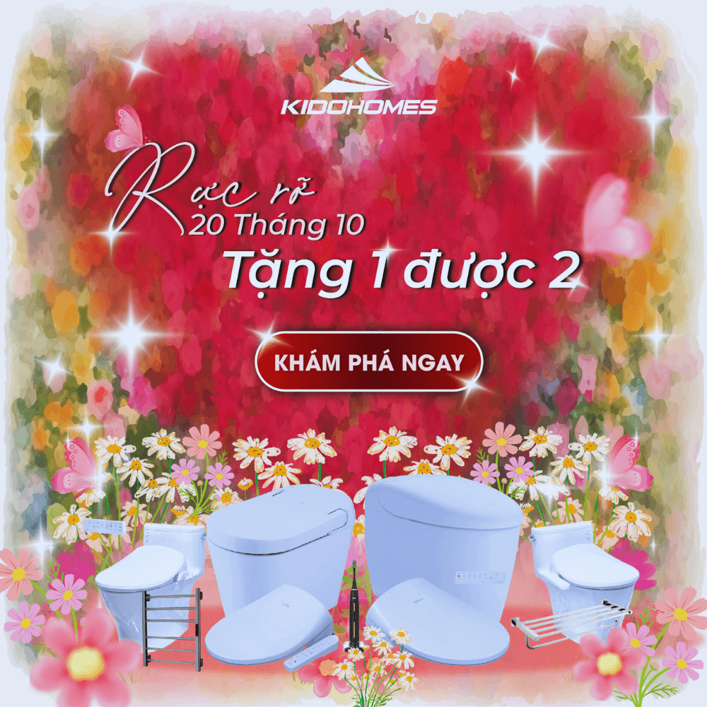 khuyến mại 20/10 inax kidohomes