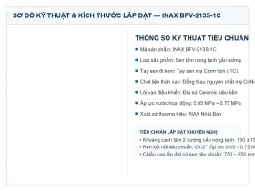 Bản vẽ kỹ thuật Sen tắm nóng lạnh INAX BFV-213S-1C