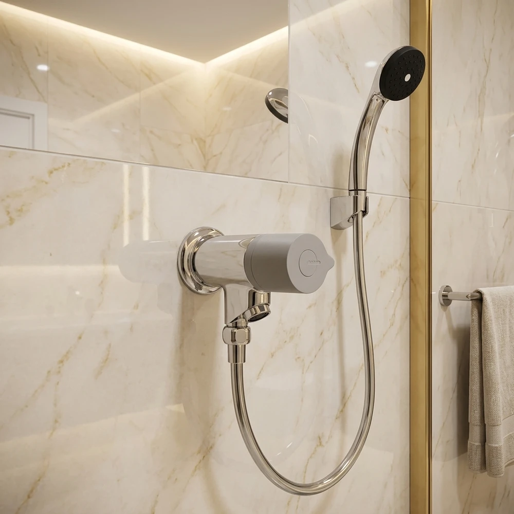 Bộ sen tắm INAX BFV-10 - Sen lạnh lắp đặt đồng bộ trong không gian kiến trúc hiện đại