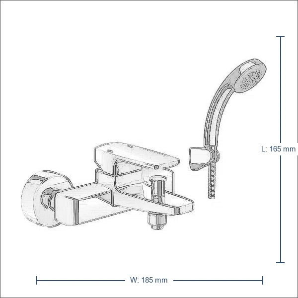 Bộ sen tắm INAX BFV-5003S-5C – Nóng lạnh