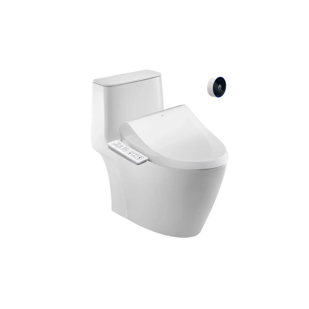 Bồn cầu 1 khối xả cảm ứng INAX ACT-902+CW-H18VN/BW1 Nắp rửa điện tử