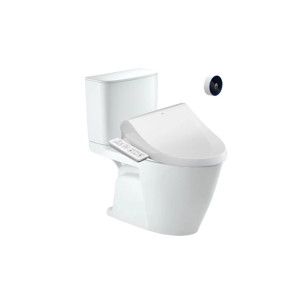 Bồn cầu 2 khối xả cảm ứng INAX ACT-602+CW-H18VN/BW1 Nắp rửa điện tử