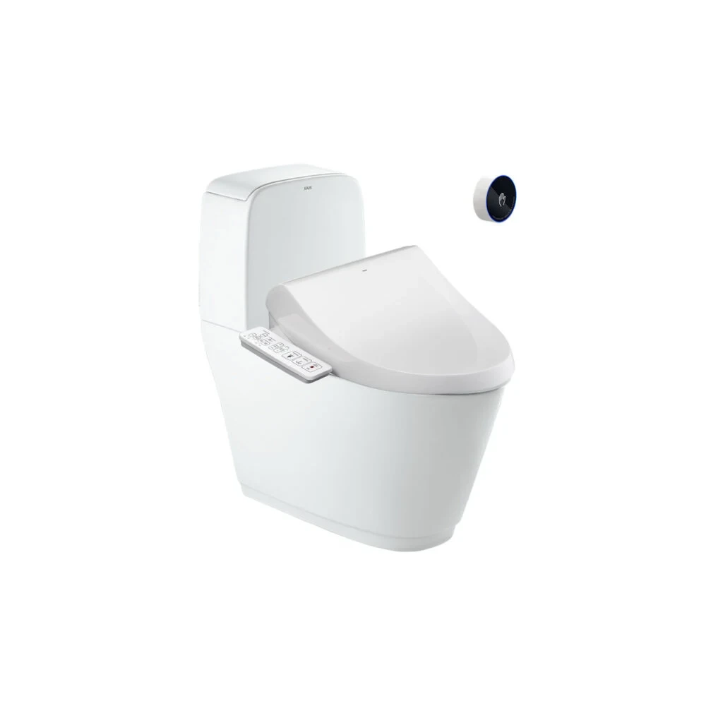 Bồn cầu 2 khối xả cảm ứng INAX ACT-832+CW-H18VN/BW1 Nắp rửa điện tử