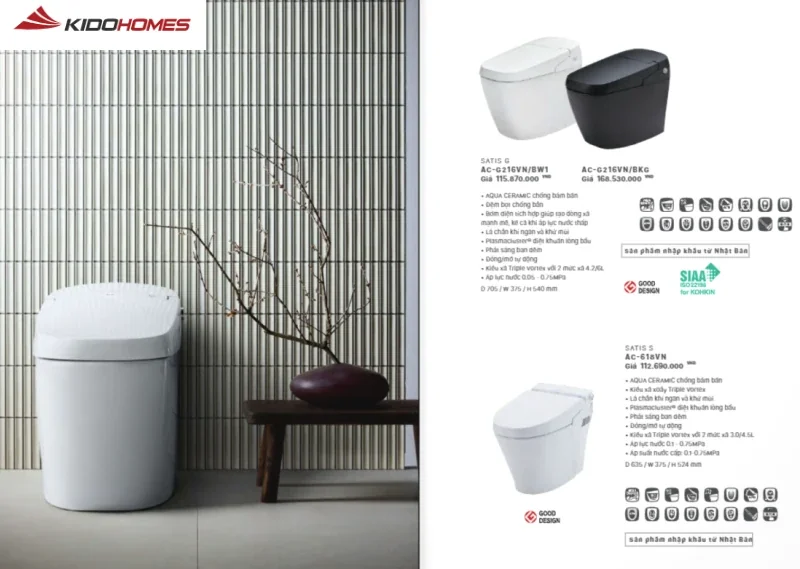 Bồn cầu Inax thông minh có giá thành đầu tư ban đầu cao Bồn cầu Inax thông minh có giá thành đầu tư ban đầu cao