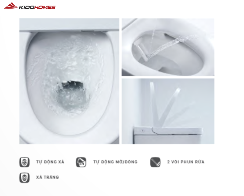 Bồn cầu Inax thông minh tiện nghi vượt trội, trải nghiệm hiện đại, tiết kiệm nước Bồn cầu Inax thông minh tiện nghi vượt trội, trải nghiệm hiện đại, tiết kiệm nước