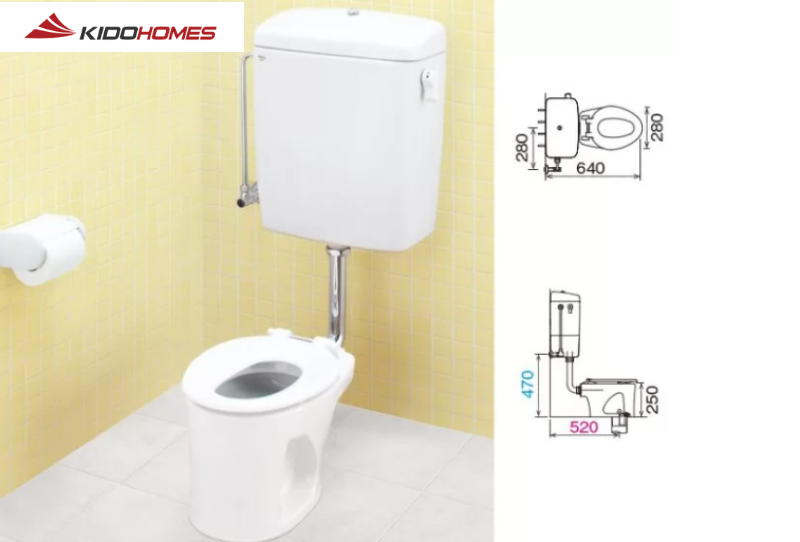 Bồn cầu trẻ em Inax: Sự an toàn và tiện nghi cho bé yêu của bạn 1 Bồn cầu trẻ em Inax C-P143S có két nước