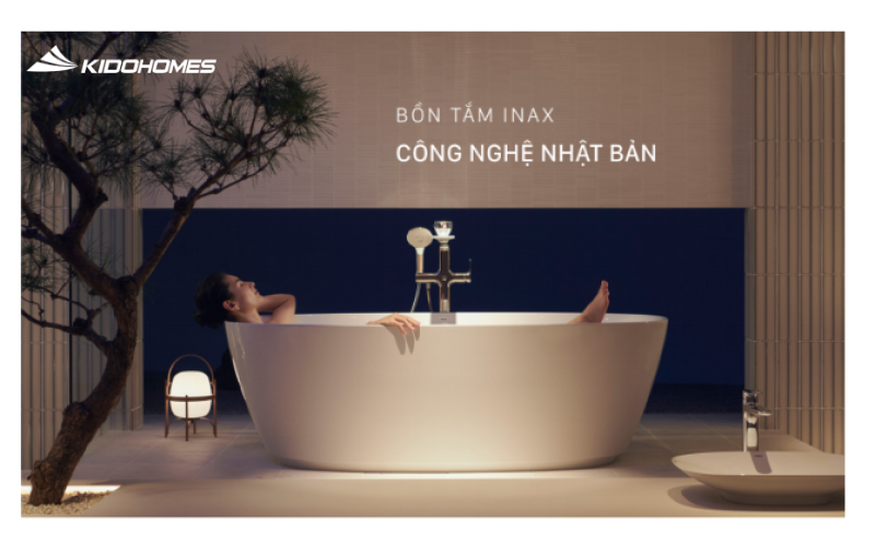 Thiết kế tinh tế, sang trọng của bồn tắm INAX giúp nâng tầm không gian sống Thiết kế tinh tế, sang trọng của bồn tắm INAX giúp nâng tầm không gian sống