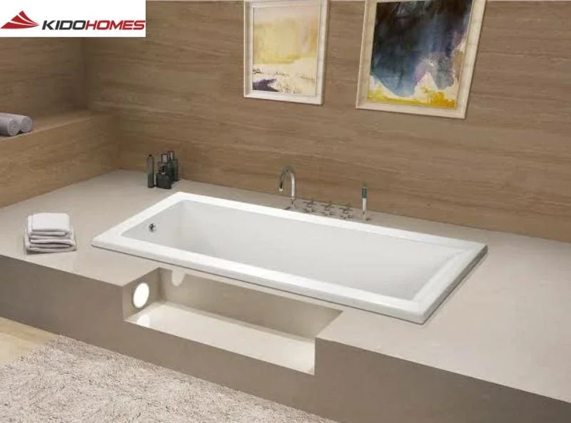 Bí quyết tạo nên phòng tắm trong mơ: Top 5 mẫu bồn tắm INAX được yêu thích nhất 5 Ảnh tham khảo thiết kế của bồn tắm INAX MBV-1700/BW1