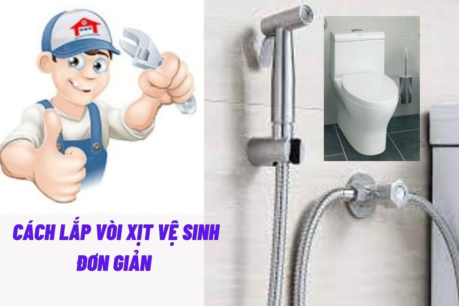 Ai cũng tự lắp được vòi xịt chỉ trong 20-30 phút, chỉ cần tua vít, cờ lê và khoan tay nhỏ