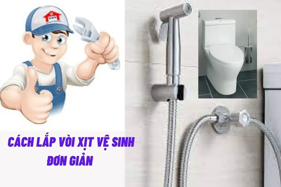 Ai cũng tự lắp được vòi xịt chỉ trong 20-30 phút, chỉ cần tua vít, cờ lê và khoan tay nhỏ