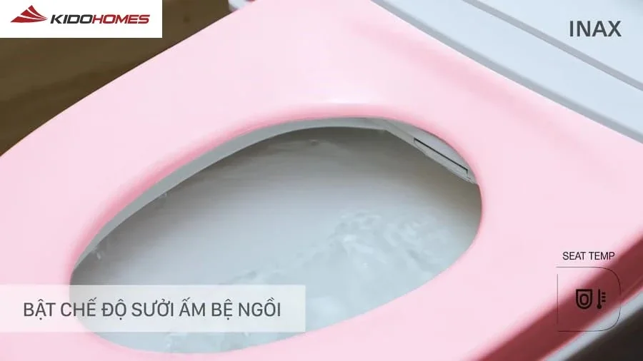 Các chức năng cơ bản trên bồn cầu thông minh INAX: sưởi ấm bệ ngồi Các chức năng cơ bản trên bồn cầu thông minh INAX: sưởi ấm bệ ngồi