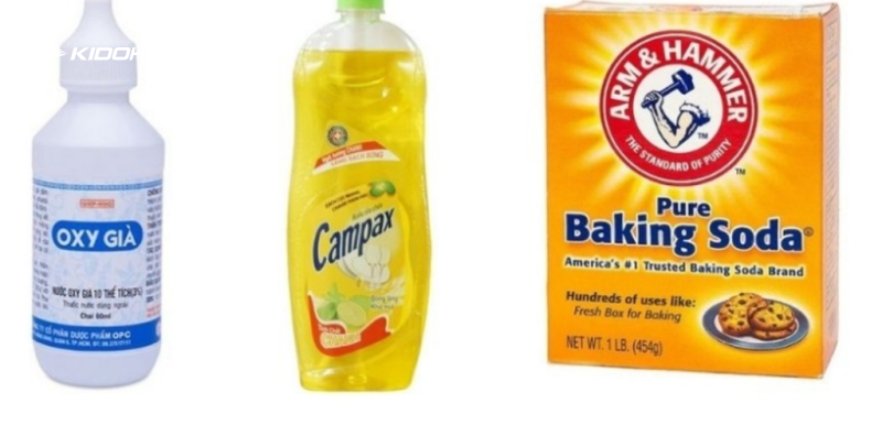 Cách tẩy trắng nắp nhựa bồn cầu bị ố vàng hiệu quả bằng oxy già, nước rửa chén