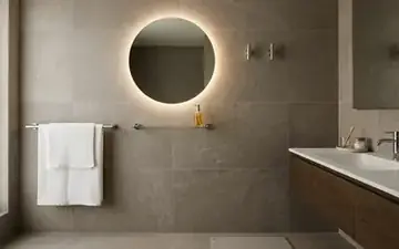 Bộ phụ kiện phòng tắm INAX đồng bộ trong không gian hiện đại - Kệ cốc INAX
