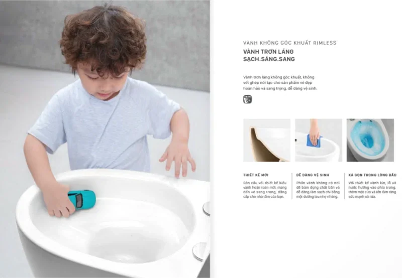 Catalogue Thiết bị vệ sinh INAX mới nhất 2025: Khám phá xu hướng và công nghệ tiên tiến 10 Công nghệ vành RIM