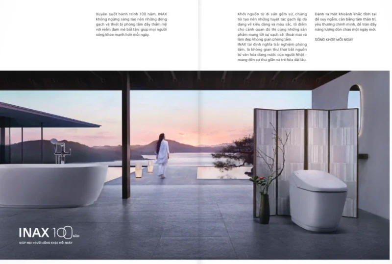 Catalogue INAX 2025 không chỉ trình bày đầy đủ các dòng sản phẩm chủ lực mà còn phản ánh rõ nét các xu hướng thiết kế phòng tắm Catalogue INAX 2025 không chỉ trình bày đầy đủ các dòng sản phẩm chủ lực mà còn phản ánh rõ nét các xu hướng thiết kế phòng tắm