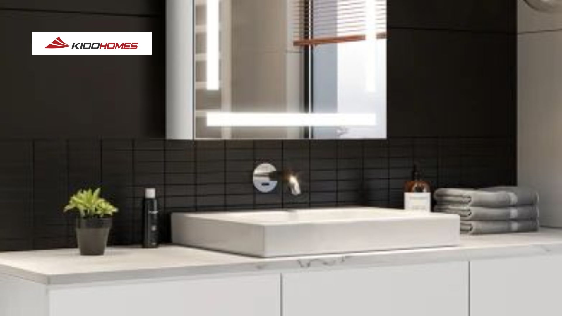 Tổng hợp 50+ mẫu bồn rửa mặt hiện đại, sang trọng và cao cấp 39 Bồn rửa mặt hiện đại bán âm bàn