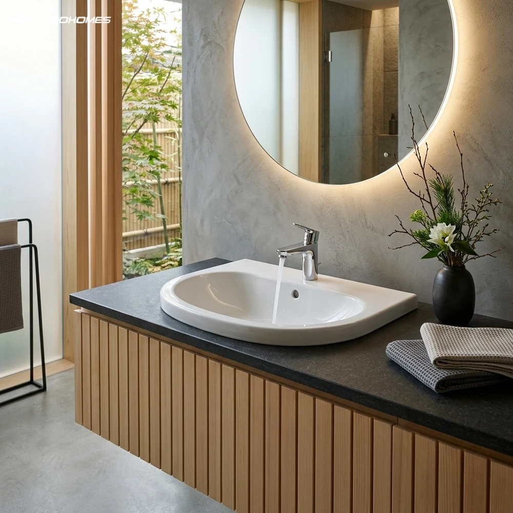 Chậu rửa mặt INAX AL-2396V Đặt bàn dương vành Aqua Ceramic