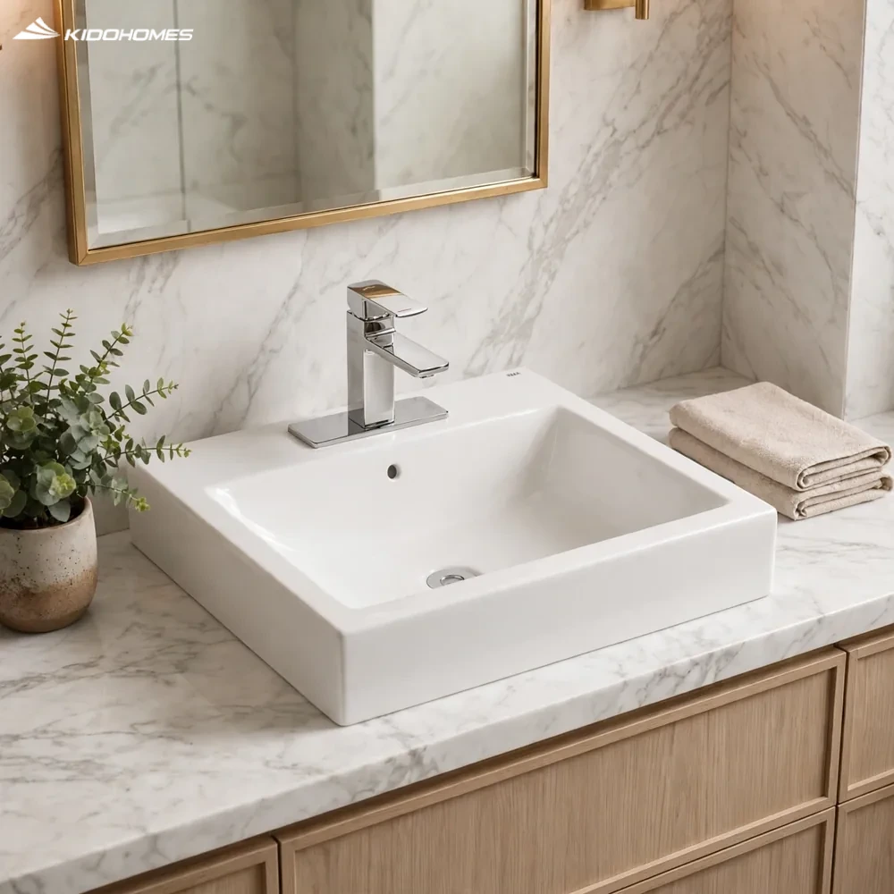 Chậu rửa mặt INAX AL-536VEC Đặt bàn 3 lỗ Aqua Ceramic