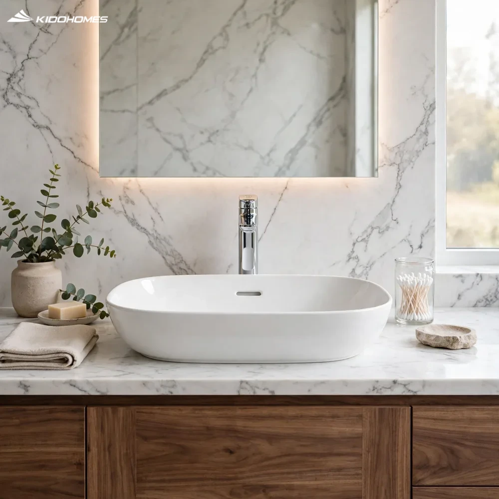 Chậu rửa mặt INAX AL-682V Đặt bàn Không lỗ Aqua Ceramic