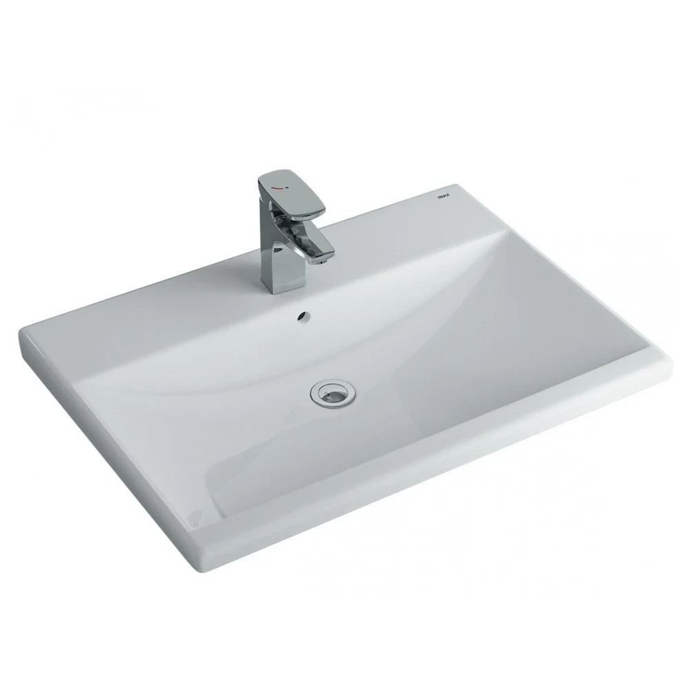 Chậu rửa mặt INAX L-2397VFC Dương vành 1 lỗ