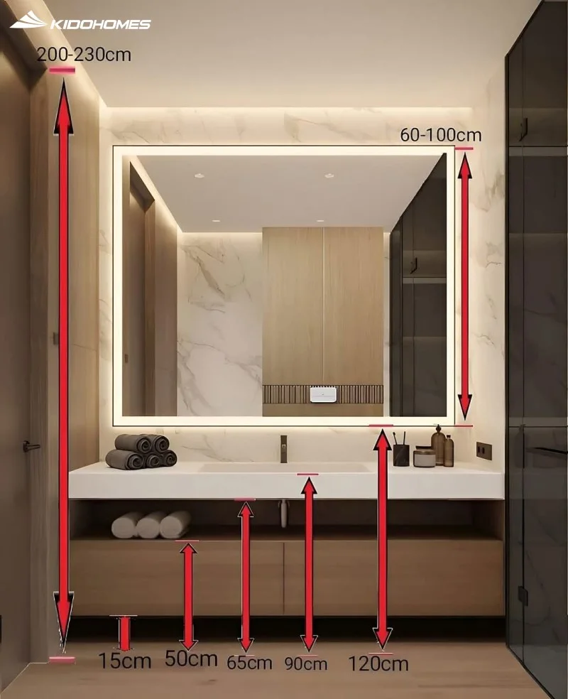 Trần nhà vệ sinh tiêu chuẩn cao ở mức 2,2-2,4m là tiêu chuẩn phổ biến cho nhà phố