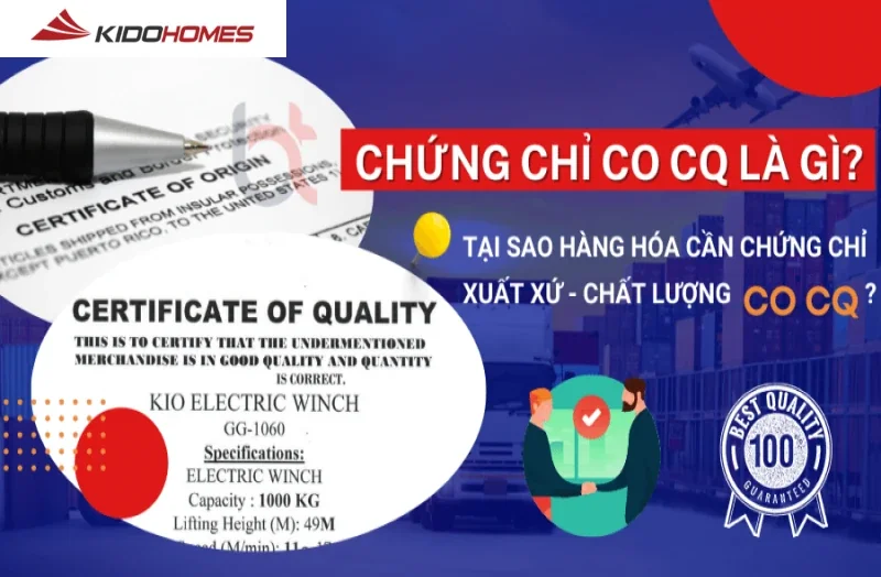 Chứng nhận CO CQ là gì? Tầm quan trọng của CO CQ trong thương mại 1 Chứng nhận CO CQ là chứng nhận xuất xứ và chất lượng hàng hóa có vai trò cực kì quan trọng trong thương mại quốc tế
