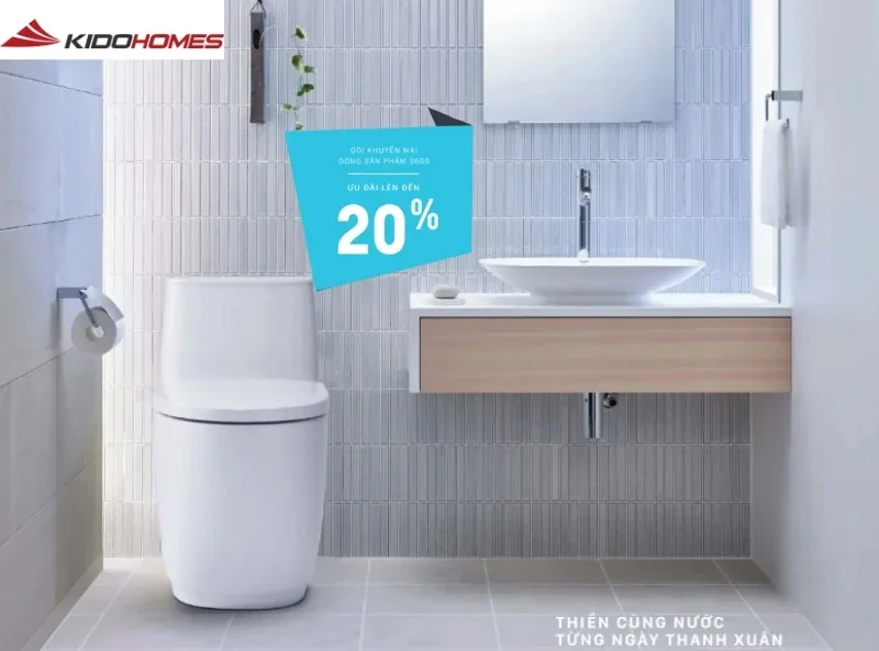 Chương trình khuyến mại INAX: Đón Đông sang - Tân trang phòng tắm 6 giảm giá combo phòng tắm