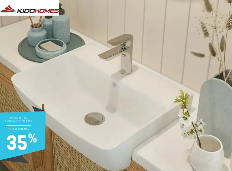 Chương trình khuyến mại INAX: Đón Đông sang - Tân trang phòng tắm 5 khuyến mại bộ sưu tập S200