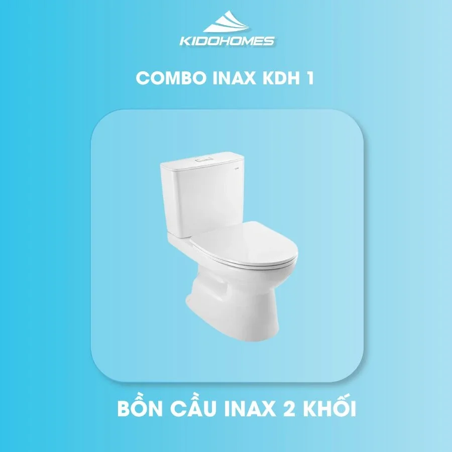 Combo thiết bị vệ sinh INAX KDH1 3 Bồn cầu INAX AC-514VAN – 2 khối men AquaCeramic