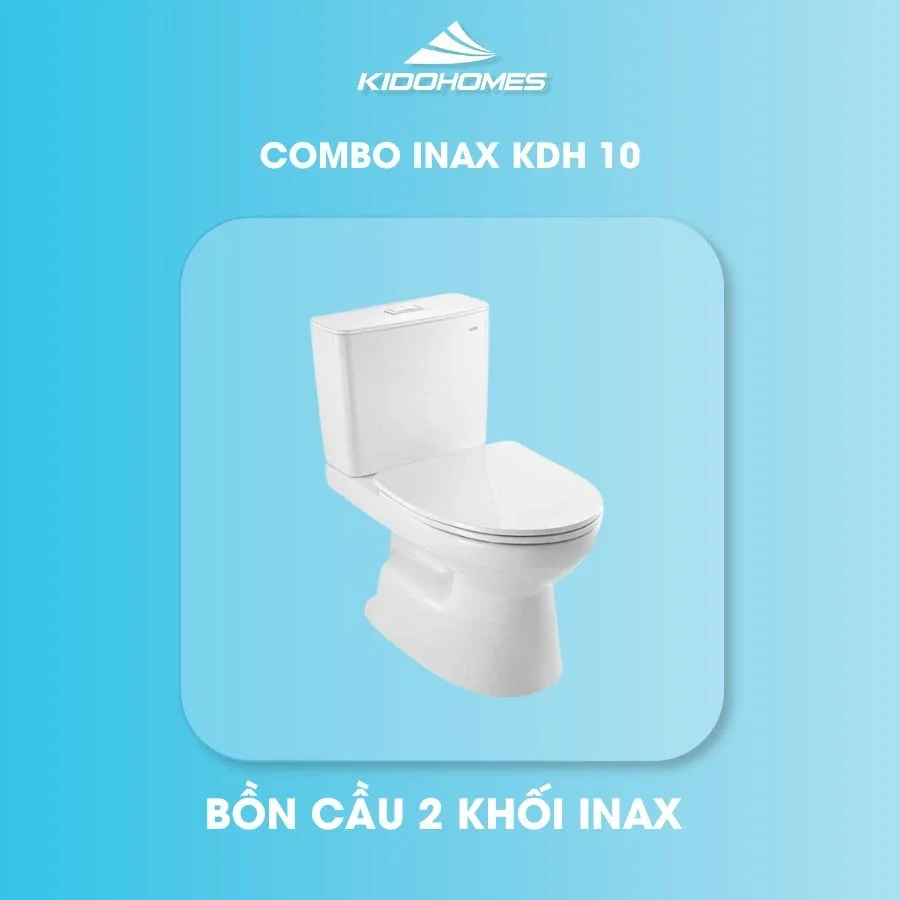 Combo thiết bị vệ sinh INAX KDH10 2 Bồn cầu INAX AC-514VAN – 2 khối men AquaCeramic
