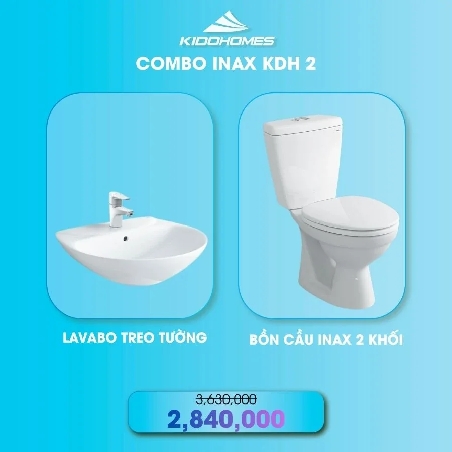 Combo thiết bị vệ sinh INAX KDH2