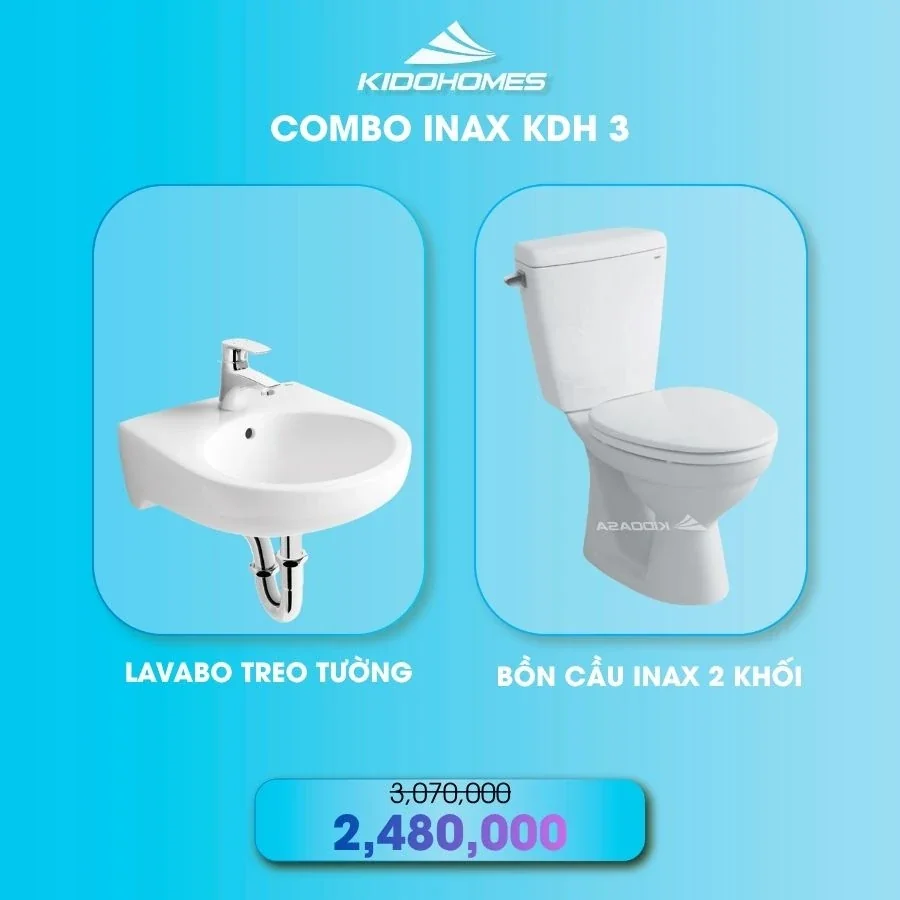 Combo thiết bị vệ sinh INAX KDH3