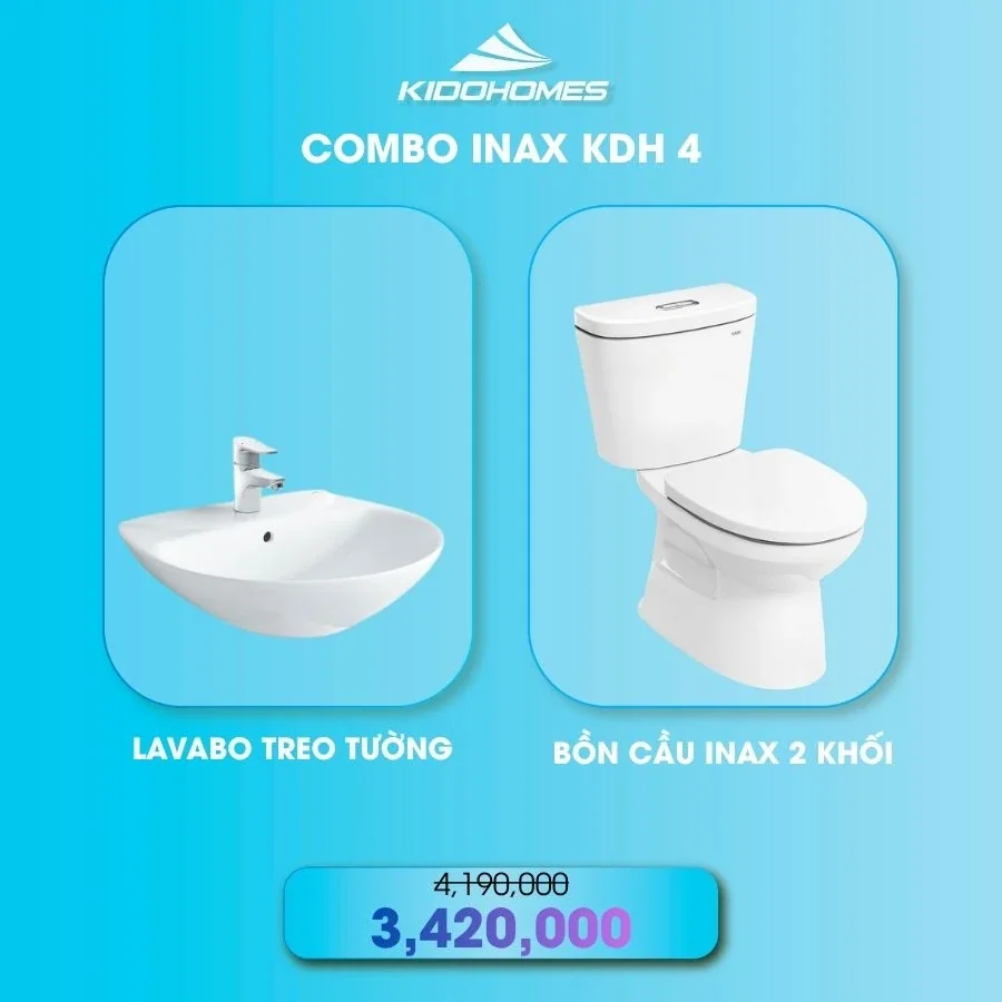 Combo thiết bị vệ sinh INAX KDH4