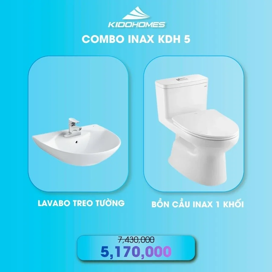 Combo thiết bị vệ sinh INAX KDH5
