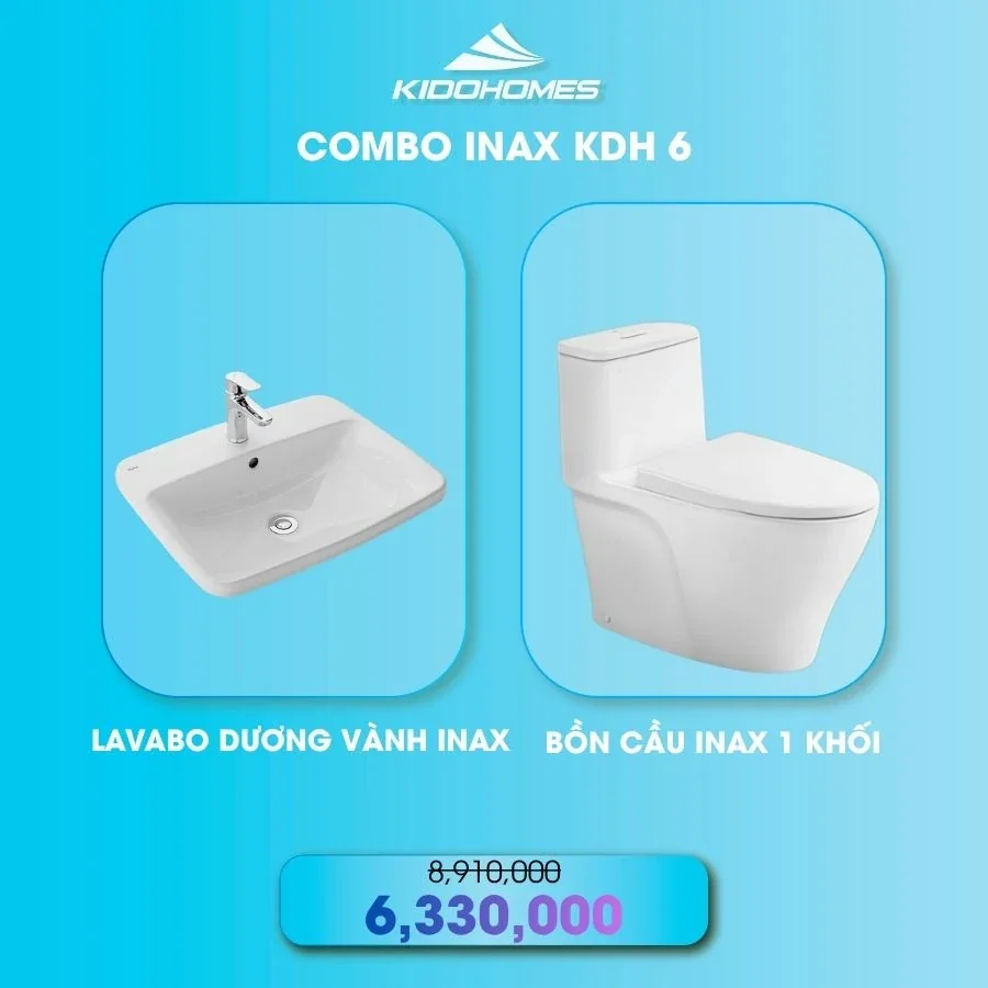 Combo thiết bị vệ sinh INAX KDH6
