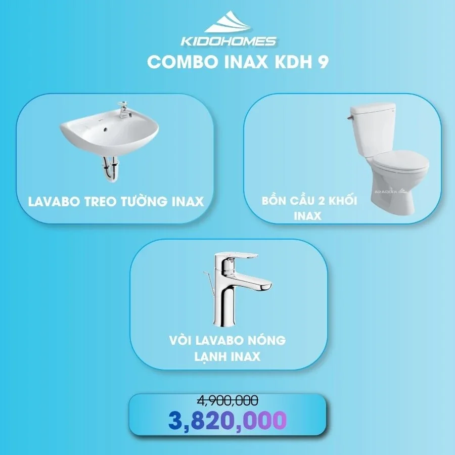 Combo thiết bị vệ sinh INAX KDH9