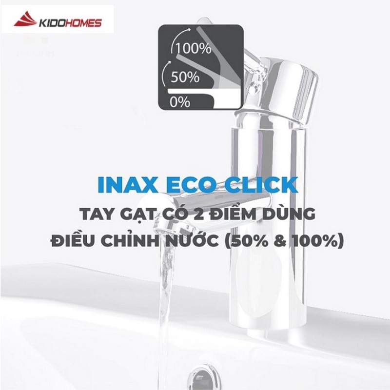 Công nghệ Click trong vòi chậu INAX là giải pháp tiên tiến nhằm tối ưu hóa khả năng tiết kiệm nước