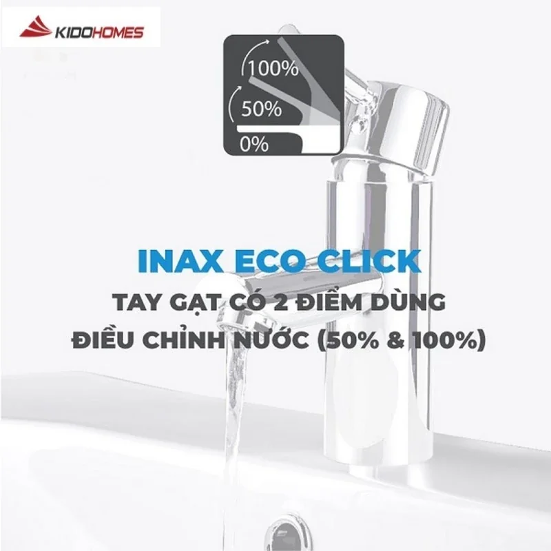 Công nghệ sen vòi Inax Eco Click tiết kiệm nước