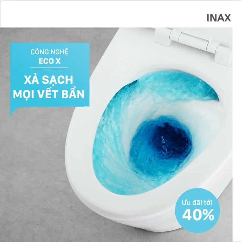 Công nghệ xả Eco-X Inax