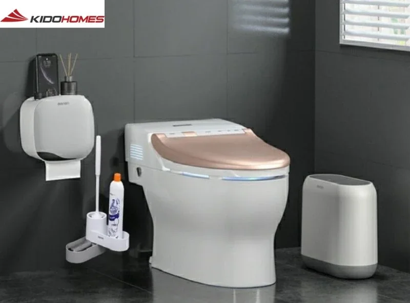 Nên vứt giấy vệ sinh vào bồn cầu hay thùng rác? 6 Đặt thùng rác cạnh bồn cầu