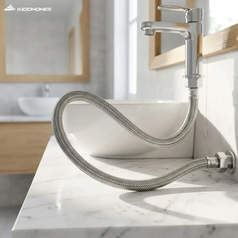 Dây cấp nước INAX A-701-7 dài 400 mm lắp đặt gọn gàng cho vòi chậu lavabo và bồn cầu INAX