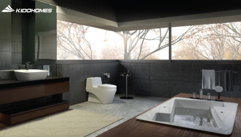 Ốp lát phòng tắm bằng gạch giả đá INAX đáp ứng cùng lúc ba tiêu chí: thẩm mỹ, công năng và độ bền Ốp lát phòng tắm bằng gạch giả đá INAX đáp ứng cùng lúc ba tiêu chí: thẩm mỹ, công năng và độ bền